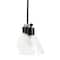 Hello Honey® 58.5" Modern Black Metal & Clear Glass Chandelier